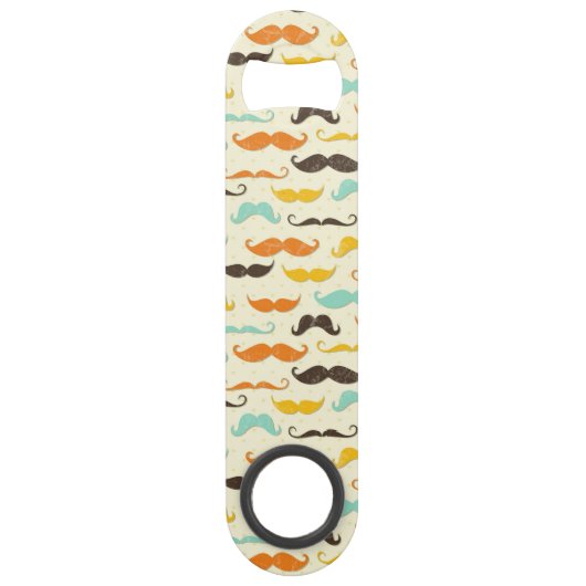 Schnurrbartmuster 3 speed flaschenöffner (Vorderseite)