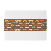 Schnurrbartmuster Einladungsbanderole (Rückseitenbeispiel)