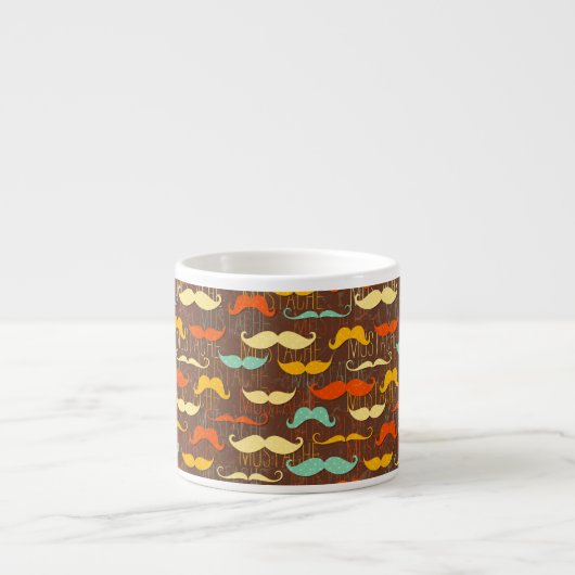 Schnurrbartmuster Espressotasse (Vorderseite)