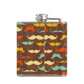 Schnurrbartmuster Flachmann (Rückseite)