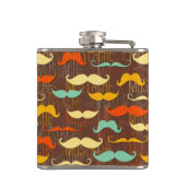 Schnurrbartmuster Flachmann (Rückseite)