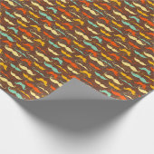 Schnurrbartmuster Geschenkpapier (Ecke)