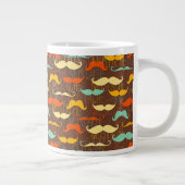 Schnurrbartmuster Jumbo-Tasse (Rechts)