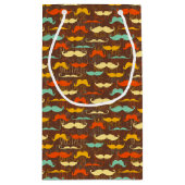 Schnurrbartmuster Kleine Geschenktüte (Rückseite)