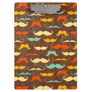 Schnurrbartmuster Klemmbrett