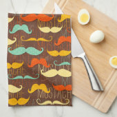 Schnurrbartmuster Küchentuch (Viertel Falte)