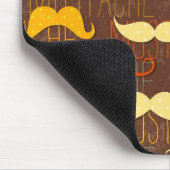 Schnurrbartmuster Mousepad (Ecke)