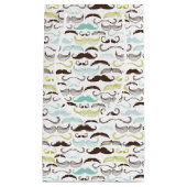 Schnurrbartmuster, Retro Art 2 Kleine Geschenktüte (Vorderseite)