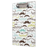 Schnurrbartmuster, Retro Art 2 Klemmbrett (Links)