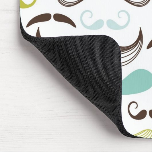 Schnurrbartmuster, Retro Art 2 Mousepad (Ecke)