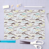 Schnurrbartmuster, Retro Art 2 Seidenpapier (Handwerk)