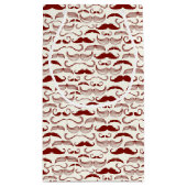 Schnurrbartmuster, Retro Art 3 Kleine Geschenktüte (Rückseite)