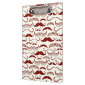 Schnurrbartmuster, Retro Art 3 Klemmbrett (Links)