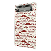 Schnurrbartmuster, Retro Art 3 Mini Klemmbrett (Gewinkelt2)