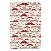 Schnurrbartmuster, Retro Art 3 Mini Klemmbrett (Rückseite)