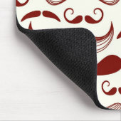Schnurrbartmuster, Retro Art 3 Mousepad (Ecke)