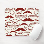 Schnurrbartmuster, Retro Art 3 Mousepad (Mit Mouse)