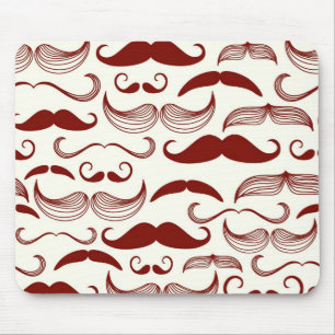 Schnurrbartmuster, Retro Art 3 Mousepad