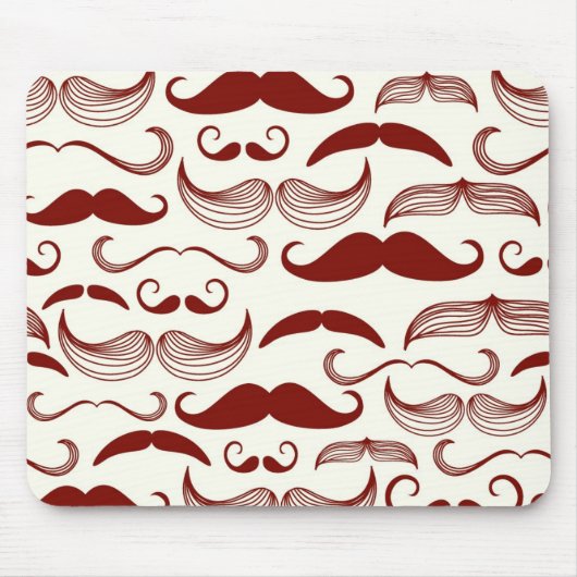 Schnurrbartmuster, Retro Art 3 Mousepad (Vorne)