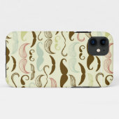 Schnurrbartmuster, Retro Art 4 Case-Mate iPhone Hülle (Rückseite (Horizontal))