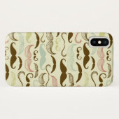Schnurrbartmuster, Retro Art 4 Case-Mate iPhone Hülle (Rückseite (Horizontal))