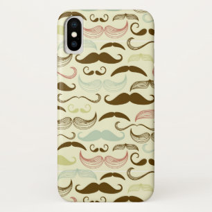 Schnurrbartmuster, Retro Art 4 Case-Mate iPhone Hülle