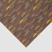 Schnurrbartmuster, Retro Art 5 Seidenpapier (Ausschnitt)