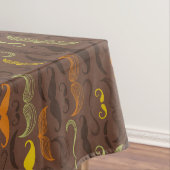 Schnurrbartmuster, Retro Art 5 Tischdecke (Beispiel)