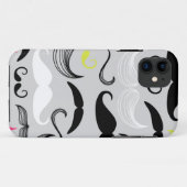 Schnurrbartmuster, Retro Art Case-Mate iPhone Hülle (Rückseite (Horizontal))
