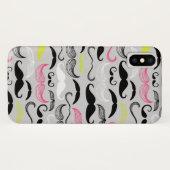 Schnurrbartmuster, Retro Art Case-Mate iPhone Hülle (Rückseite (Horizontal))