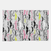Schnurrbartmuster, Retro Art Küchentuch (Horizontal)