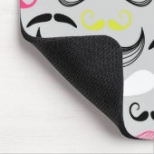 Schnurrbartmuster, Retro Art Mousepad (Ecke)