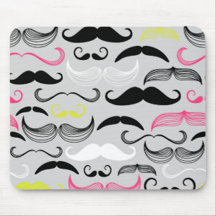 Schnurrbartmuster, Retro Art Mousepad