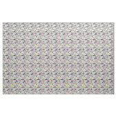 Schnurrbartmuster, Retro Art Stoff (Yard (91,4 cm))