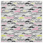 Schnurrbartmuster, Retro Art Stoff (Muster)