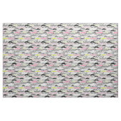 Schnurrbartmuster, Retro Art Stoff (Fat Quarter (45,7 x 55,9 cm))