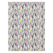 Schnurrbartmuster, Retro Art Tischdecke (Vorderseite)