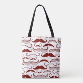 Schnurrbartmuster, Retro-Stil 3 Tasche (Rückseite)