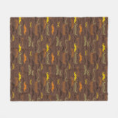 Schnurrbartmuster, Retro-Stil 5 Fleecedecke (Vorderseite (Horizontal))