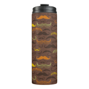 Schnurrbartmuster, Retro-Stil 5 Thermosbecher