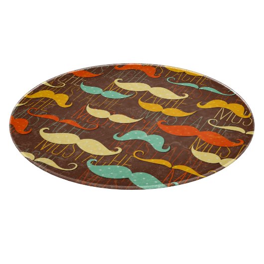 Schnurrbartmuster Schneidebrett (Ecke)