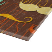 Schnurrbartmuster Schneidebrett (Ecke)