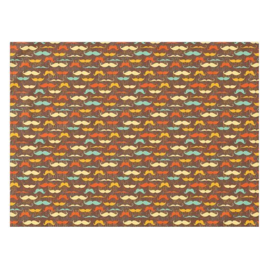 Schnurrbartmuster Tischdecke (Vorderseite (Horizontal))