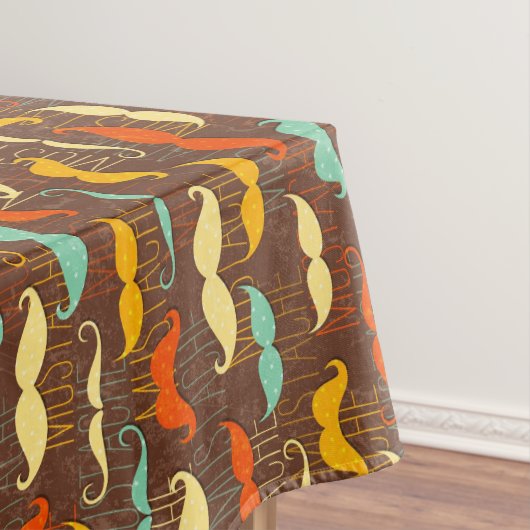Schnurrbartmuster Tischdecke (Beispiel)