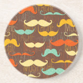 Schnurrbartmuster Untersetzer (Vorne)
