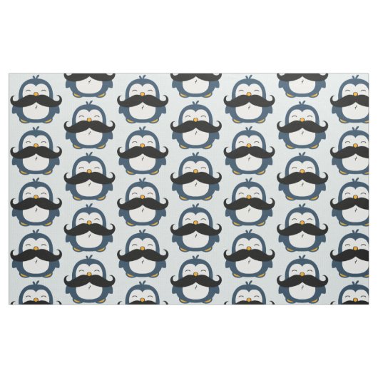 Schnurrbartpenguin-Trend-Muster Stoff (Fat Quarter (45,7 x 55,9 cm))