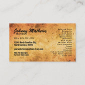 Schnurrbartslogan Visitenkarten Visitenkarte (Rückseite)