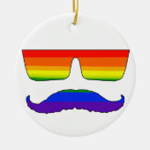 Schnurrbartstolz Keramik Ornament (Vorne)