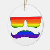 Schnurrbartstolz Keramik Ornament (Links)