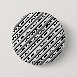 Schnurrbartstreifen Button